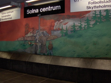 la station Solna Centrum